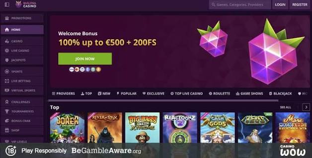 Malina Casino – Website-Bewertung